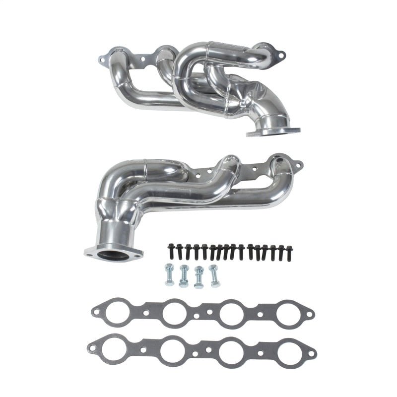 BBK 10-15 Camaro LS3 L99 Shorty Tuned Length Exhaust Headers - 1-3/4 Silver Ceramic - Crew Original