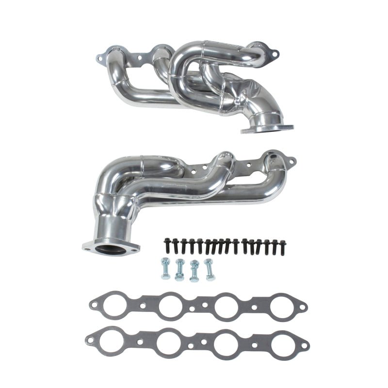 BBK 10-15 Camaro LS3 L99 Shorty Tuned Length Exhaust Headers - 1-3/4 Silver Ceramic - Crew Original
