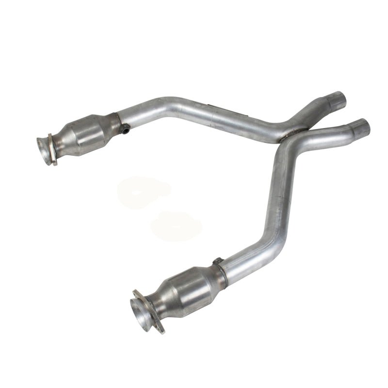 BBK 11-14 Mustang 3.7 V6 Short Mid X Pipe With Catalytic Converters 2-1/2 For BBK Long Tube Headers - Crew Original
