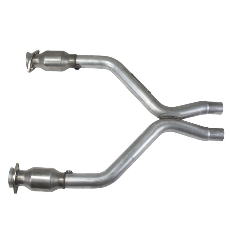 BBK 11-14 Mustang 3.7 V6 Short Mid X Pipe With Catalytic Converters 2-1/2 For BBK Long Tube Headers - Crew Original