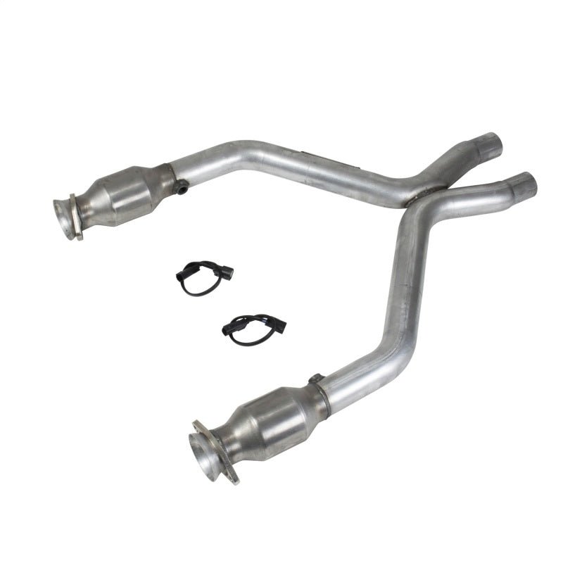 BBK 11-14 Mustang 3.7 V6 Short Mid X Pipe With Catalytic Converters 2-1/2 For BBK Long Tube Headers - Crew Original