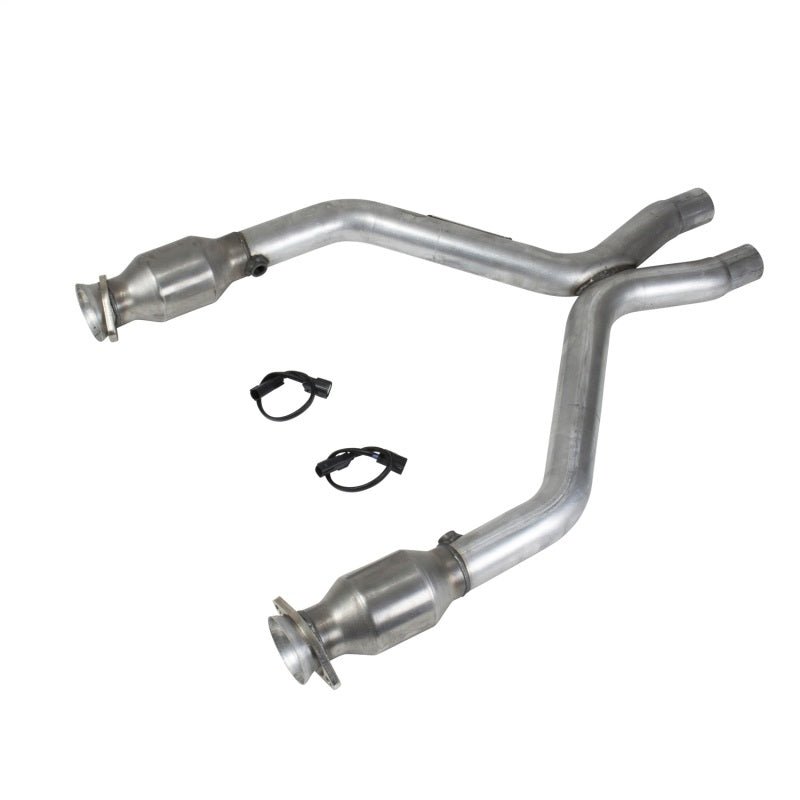 BBK 11-14 Mustang 3.7 V6 Short Mid X Pipe With Catalytic Converters 2-1/2 For BBK Long Tube Headers - Crew Original