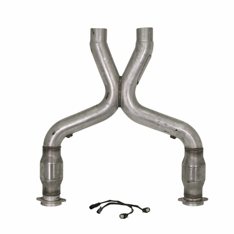 BBK 11-14 Mustang 5.0 Short Mid X Pipe With Catalytic Converters 3.0 For BBK Long Tube Headers - Crew Original