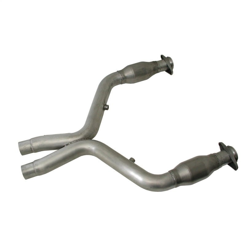 BBK 11-14 Mustang 5.0 Short Mid X Pipe With Catalytic Converters 3.0 For BBK Long Tube Headers - Crew Original