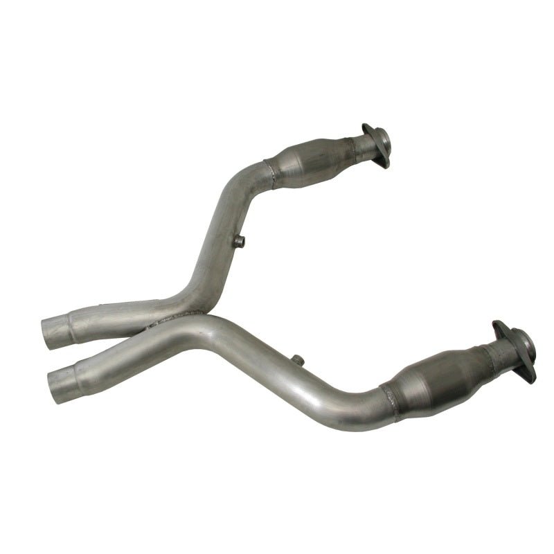 BBK 11-14 Mustang 5.0 Short Mid X Pipe With Catalytic Converters 3.0 For BBK Long Tube Headers - Crew Original