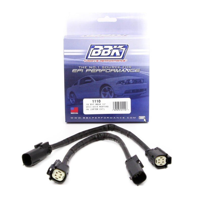 BBK 11-14 Mustang V6 GT Rear O2 Sensor Wire Harness Extensions 12 (pair) - Crew Original