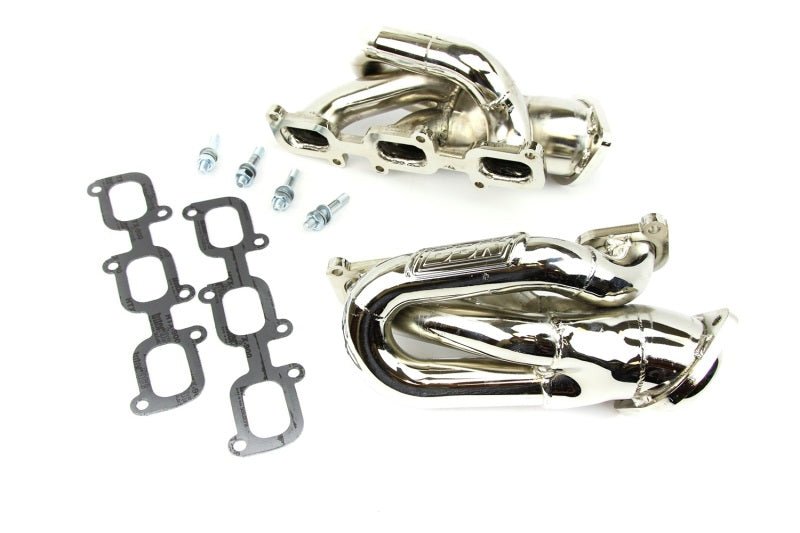 BBK 11-15 Mustang 3.7 V6 Shorty Tuned Length Exhaust Headers - 1-5/8 Chrome - Crew Original