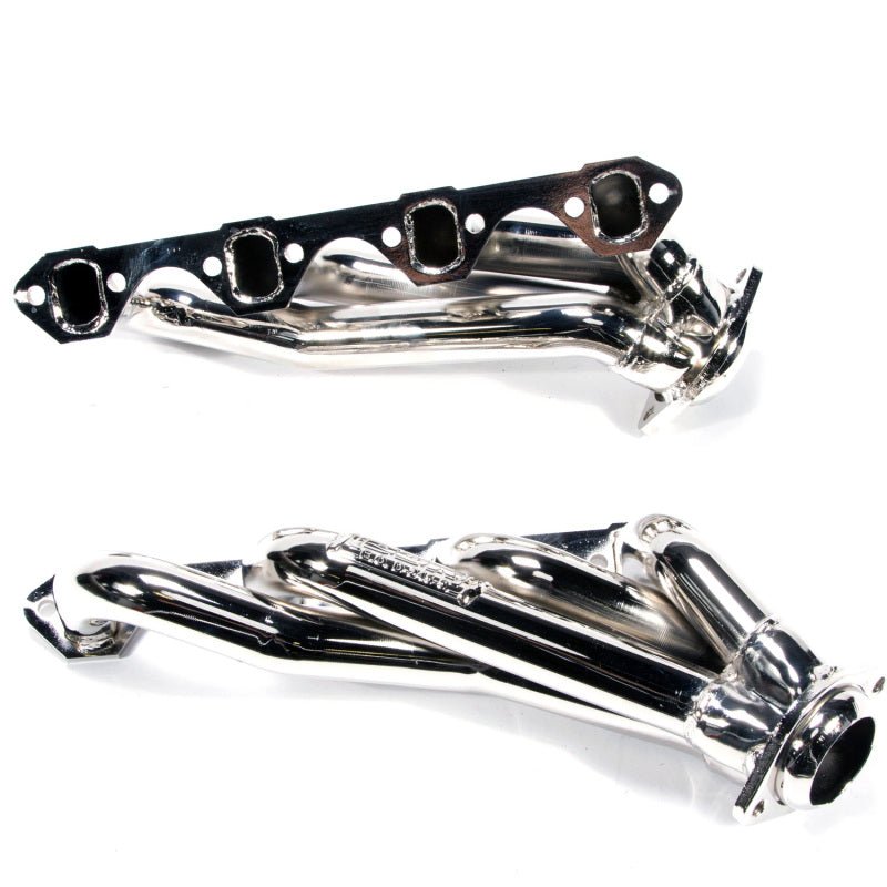 BBK 79-93 Mustang 5.0 Shorty Unequal Length Exhaust Headers - 1-5/8 Chrome - Crew Original