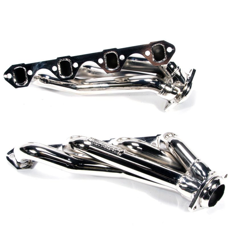 BBK 79-93 Mustang 5.0 Shorty Unequal Length Exhaust Headers - 1-5/8 Chrome - Crew Original