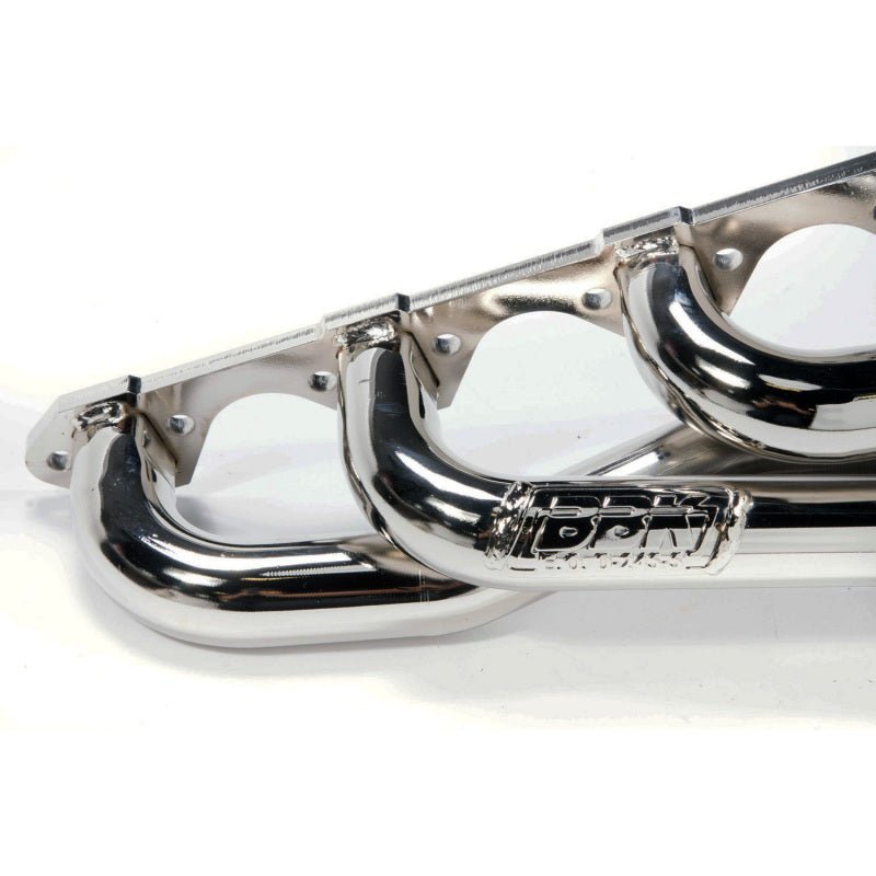 BBK 79-93 Mustang 5.0 Shorty Unequal Length Exhaust Headers - 1-5/8 Chrome - Crew Original