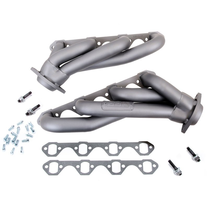BBK 79-93 Mustang 5.0 Shorty Unequal Length Exhaust Headers - 1-5/8 Chrome - Crew Original