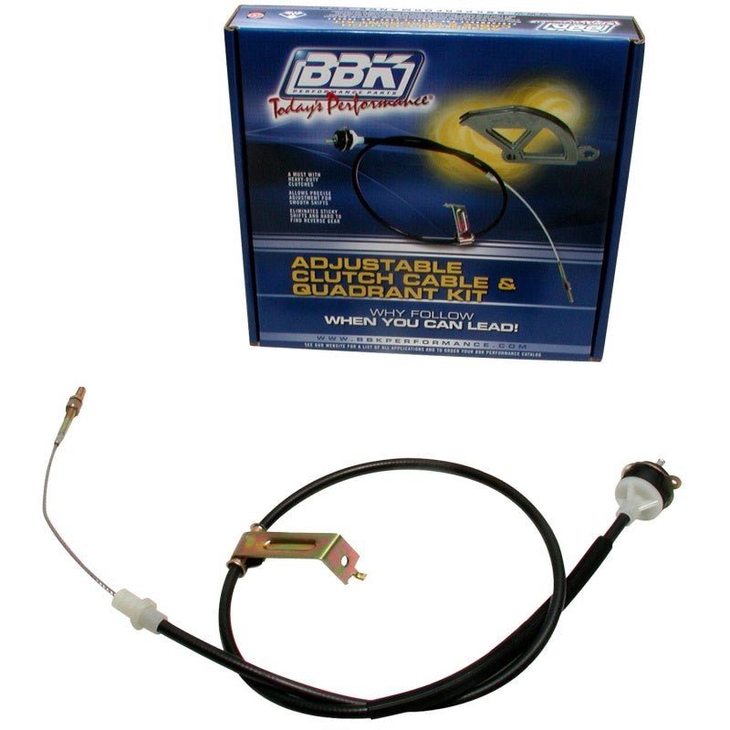 BBK 79-95 Mustang Adjustable Clutch Cable - Replacement - Crew Original