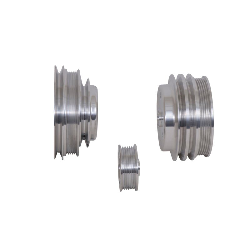 BBK 85-97 GM Truck 305 350 Underdrive Pulley Kit - Lightweight CNC Billet Aluminum (3pc) - Crew Original