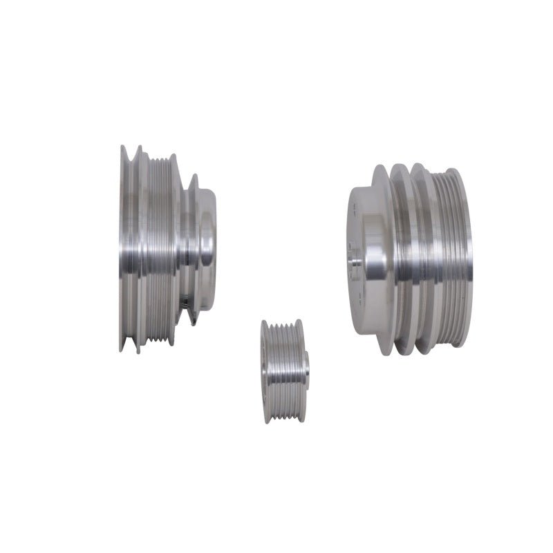 BBK 85-97 GM Truck 305 350 Underdrive Pulley Kit - Lightweight CNC Billet Aluminum (3pc) - Crew Original