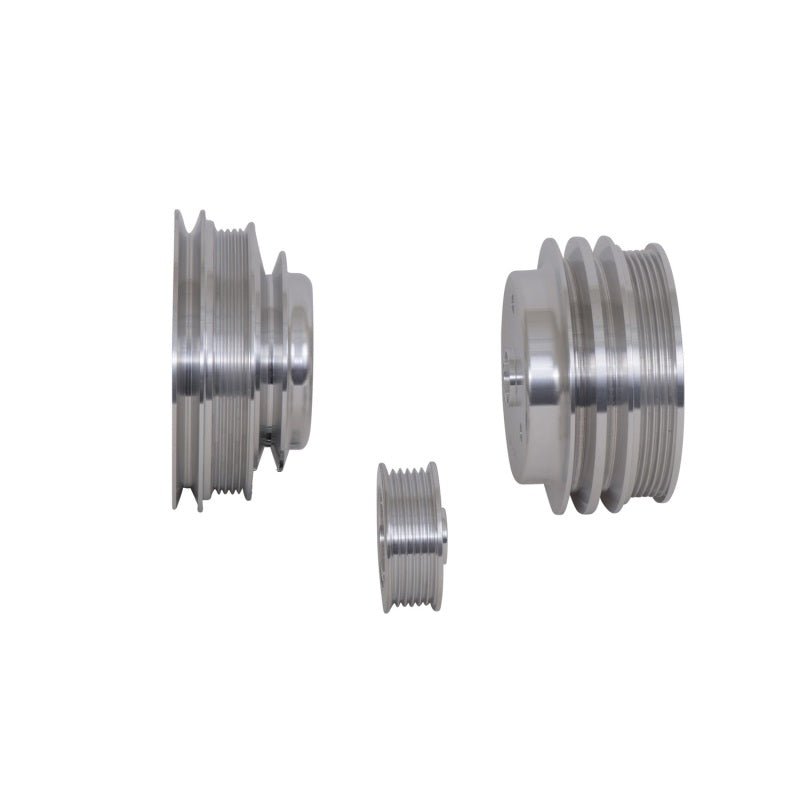 BBK 85-97 GM Truck 305 350 Underdrive Pulley Kit - Lightweight CNC Billet Aluminum (3pc) - Crew Original