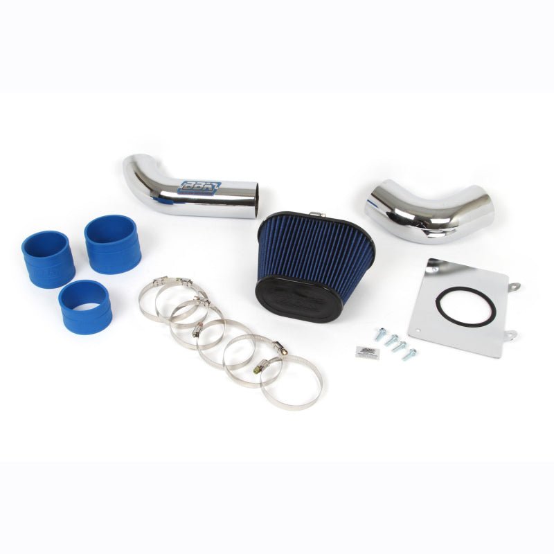 BBK 86-93 Mustang 5.0 Cold Air Intake Kit - Fenderwell Style - Chrome Finish - Crew Original
