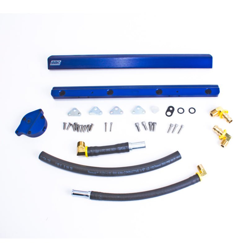 BBK 86-93 Mustang 5.0 High Flow Billet Aluminum Fuel Rail Kit - Crew Original