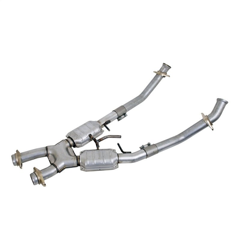 BBK 86-93 Mustang 5.0 High Flow X Pipe With Catalytic Converters - 2-1/2 - Crew Original