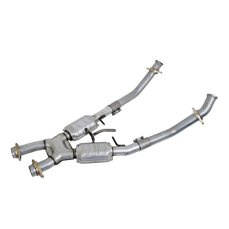 BBK 86-93 Mustang 5.0 High Flow X Pipe With Catalytic Converters - 2-1/2 - Crew Original