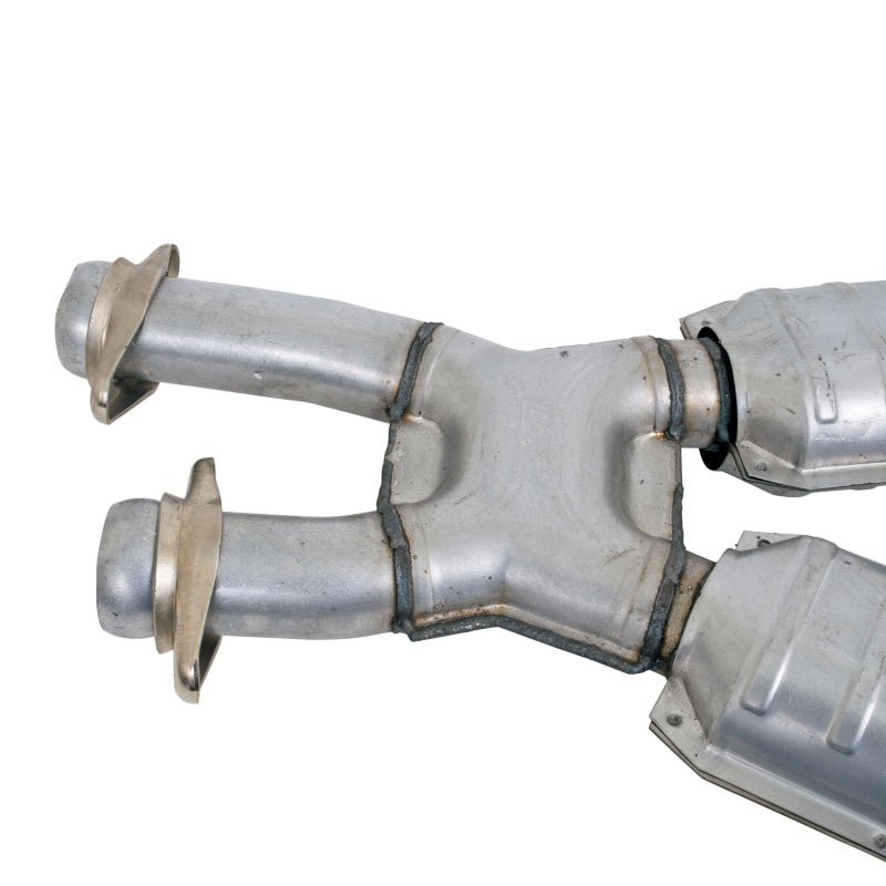 BBK 86-93 Mustang 5.0 High Flow X Pipe With Catalytic Converters - 2-1/2 - Crew Original