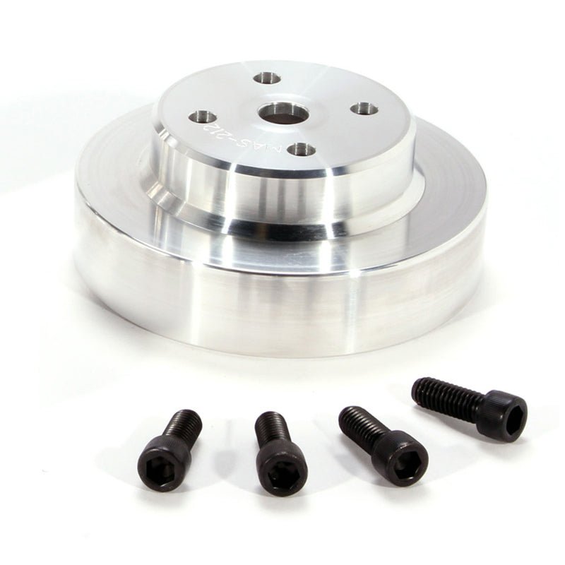 BBK 86-93 Mustang 5.0 Underdrive Pulley Kit - Lightweight CNC Billet Aluminum (3pc) - Crew Original