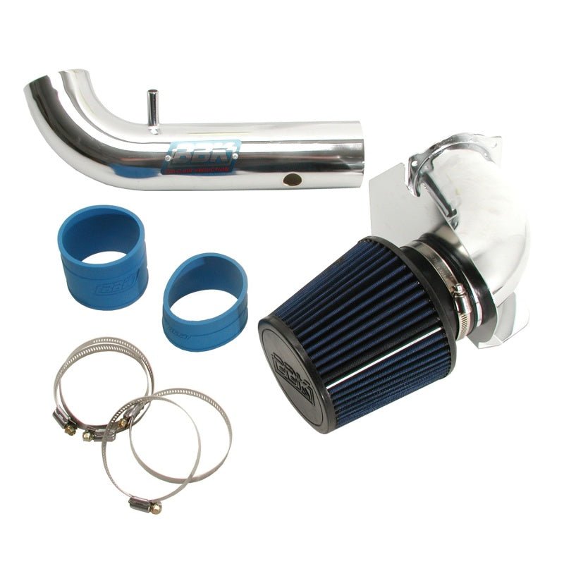 BBK 94-98 Mustang 3.8 V6 Cold Air Intake Kit - Chrome Finish - Crew Original