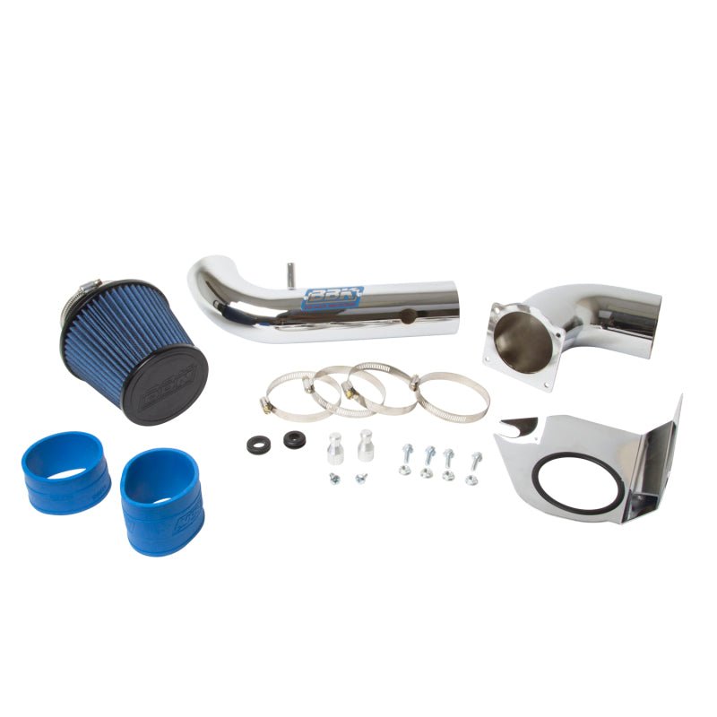 BBK 94-98 Mustang 3.8 V6 Cold Air Intake Kit - Chrome Finish - Crew Original