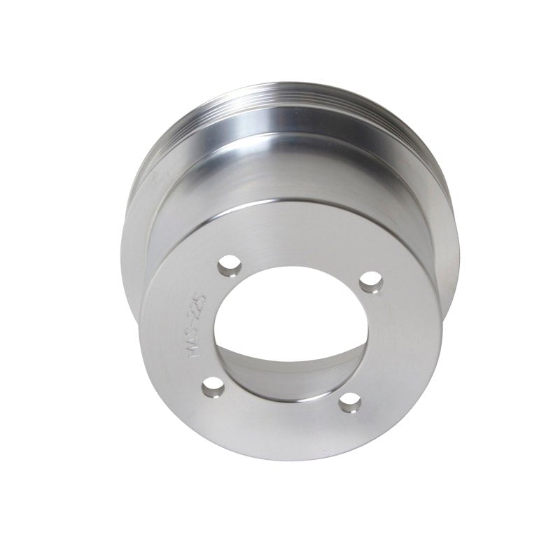 BBK 94-98 Mustang 3.8 V6 Underdrive Pulley Kit - Lightweight CNC Billet Aluminum (2pc) - Crew Original