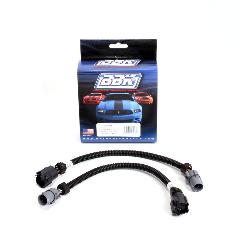BBK 96-04 Dodge 4 Pin Round Style O2 Sensor Wire Harness Extensions 12 (pair) - Crew Original