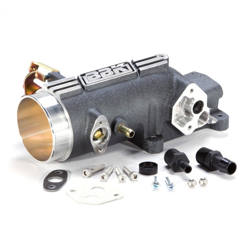 BBK 96-04 Mustang 4.6 GT 78mm Throttle Intake BBK Power Plus Series - Charcoal - Crew Original