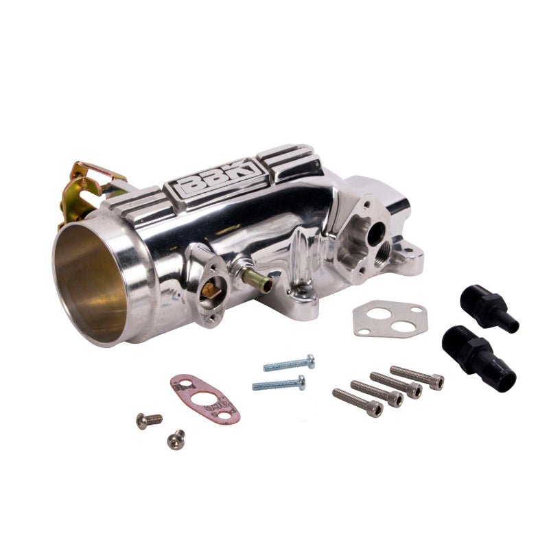 BBK 96-04 Mustang 4.6 GT 78mm Throttle Intake BBK Power Plus Series - Polished - Crew Original