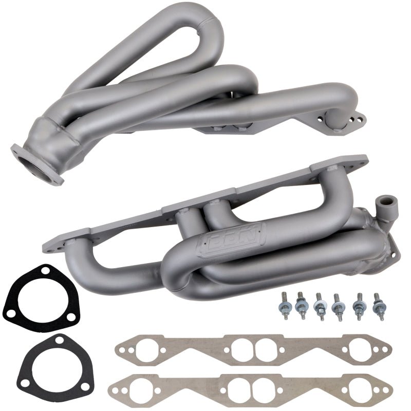 BBK 96-98 GM Truck SUV 5.0 5.7 Shorty Tuned Length Exhaust Headers - 1-5/8 Titanium Ceramic - Crew Original