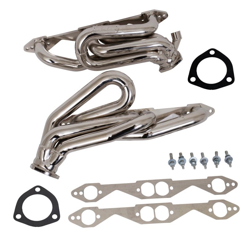 BBK 96-98 GM Truck SUV 5.0 5.7 Shorty Tuned Length Exhaust Headers - 1-5/8 Titanium Ceramic - Crew Original