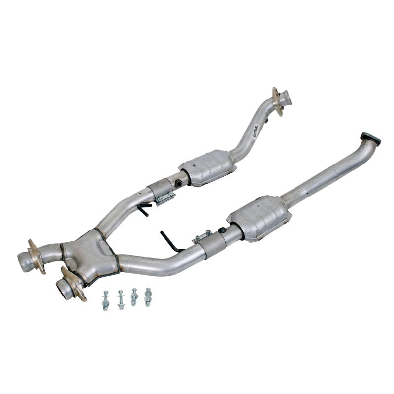 BBK 96-98 Mustang 4.6 Cobra High Flow X Pipe With Catalytic Converters - 2-1/2 - Crew Original