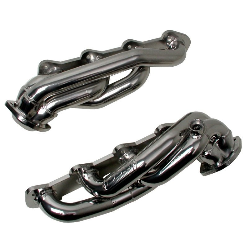 BBK 99-03 Ford F Series Truck 5.4 Shorty Tuned Length Exhaust Headers - 1-5/8 Chrome - Crew Original