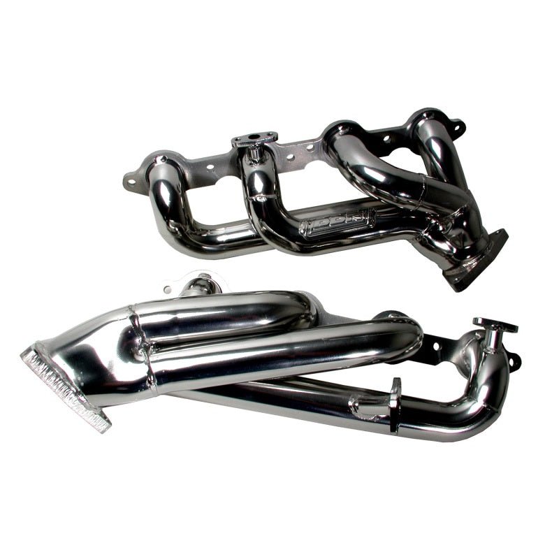 BBK 99-04 GM Truck SUV 4.8 5.3 Shorty Tuned Length Exhaust Headers - 1-3/4 Chrome - Crew Original