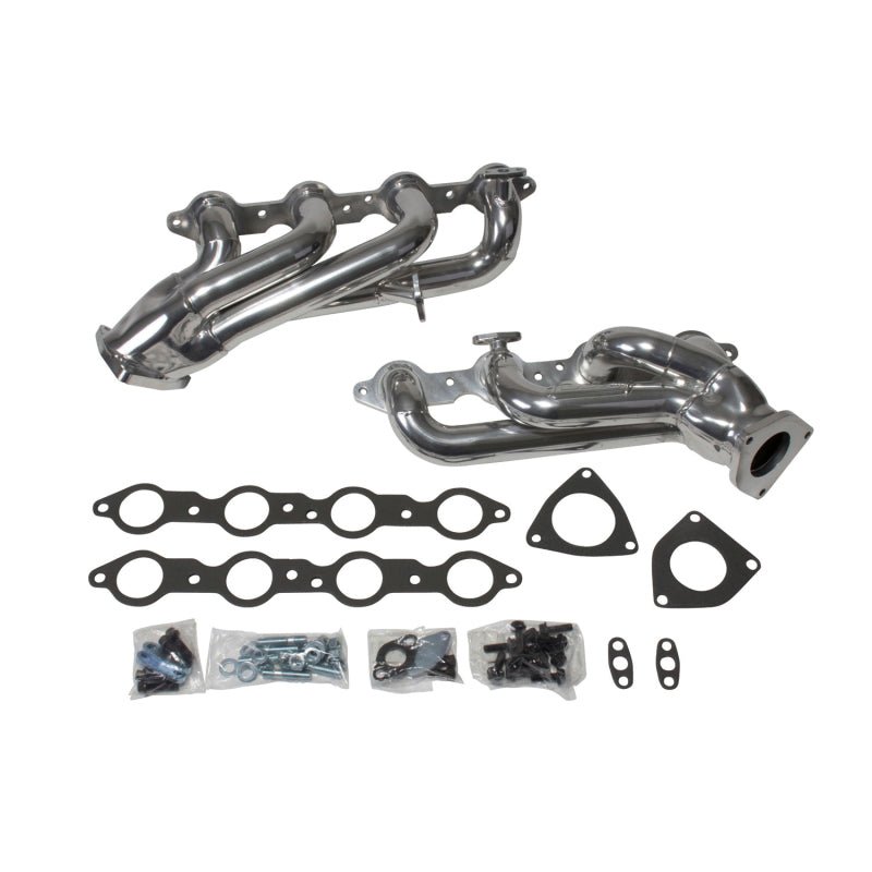 BBK 99-04 GM Truck SUV 4.8 5.3 Shorty Tuned Length Exhaust Headers - 1-3/4 Chrome - Crew Original