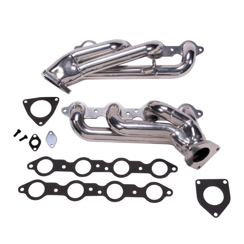 BBK 99-04 GM Truck SUV 6.0 Shorty Tuned Length Exhaust Headers - 1-3/4 Silver Ceramic - Crew Original