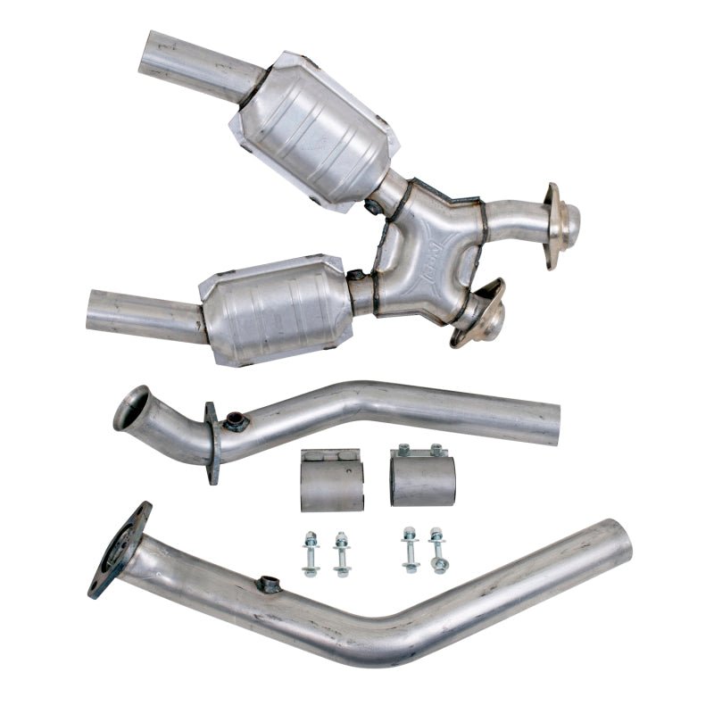BBK 99-04 Mustang 4.6 GT / Cobra High Flow X Pipe With Catalytic Converters - 2-1/2 - Crew Original
