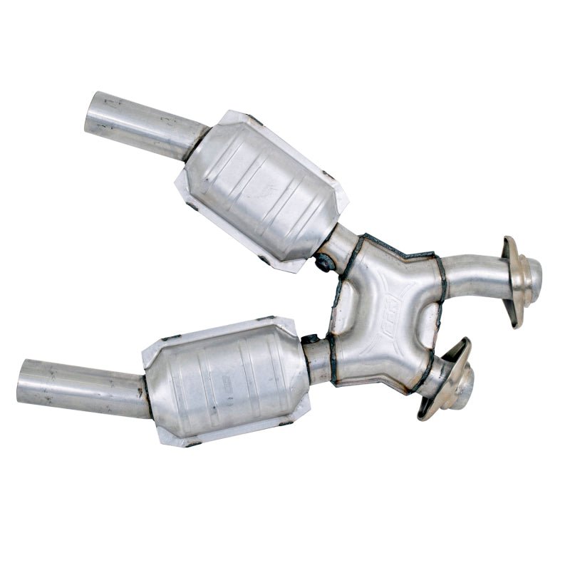 BBK 99-04 Mustang 4.6 GT / Cobra High Flow X Pipe With Catalytic Converters - 2-1/2 - Crew Original