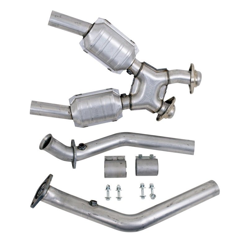 BBK 99-04 Mustang 4.6 GT / Cobra High Flow X Pipe With Catalytic Converters - 2-1/2 - Crew Original