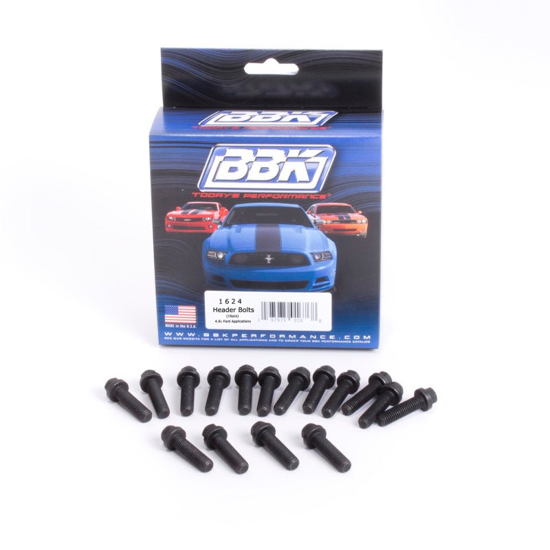 BBK Ford Modular 4.6 5.4 Exhaust Header Bolts 8mm 1.25 x 30mm (16) - Crew Original