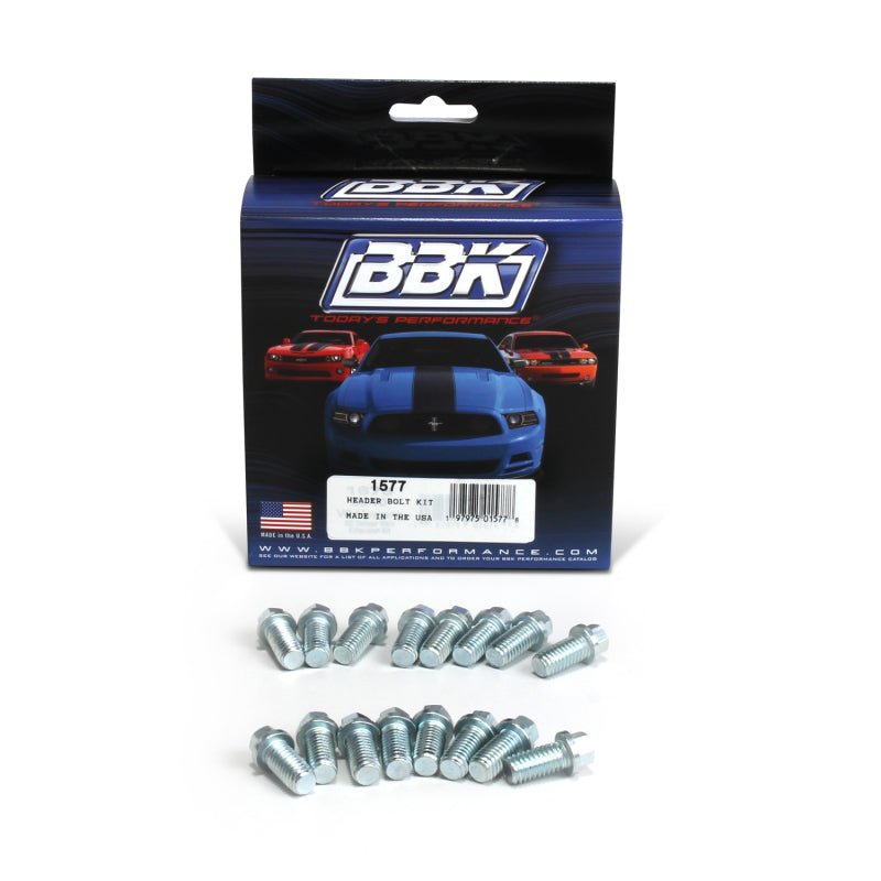 BBK Ford SBF 302 351W Exhaust Header Bolt Kit - 3/8-16 0.75in (16) - Crew Original