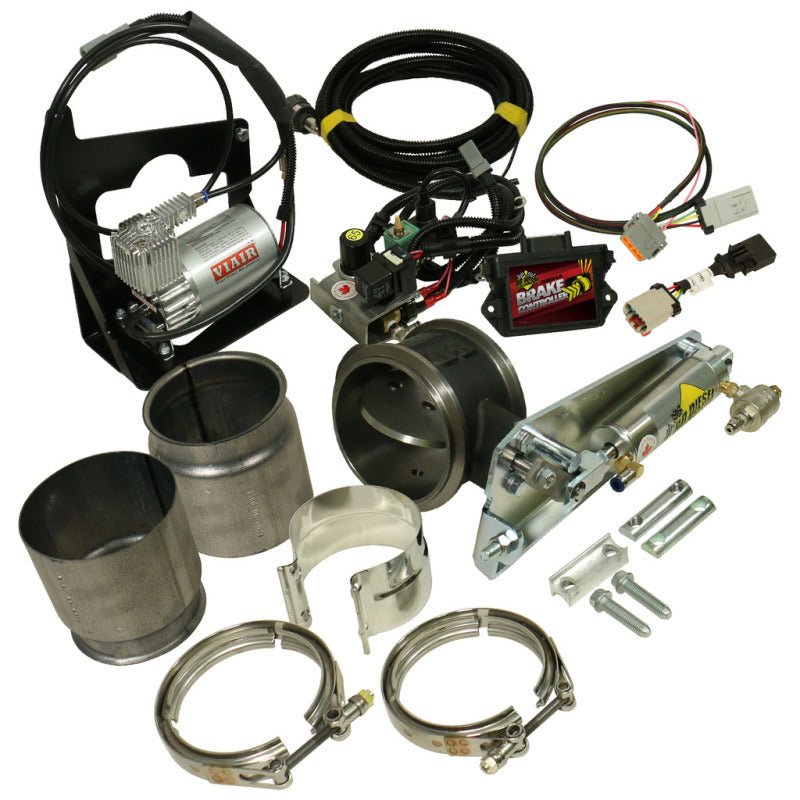 BD Diesel Exhaust Brake - 07.5-12 Dodge 6.7L Remote Mount 4in Exhaust Brake w/o VGT Turbo - Crew Original