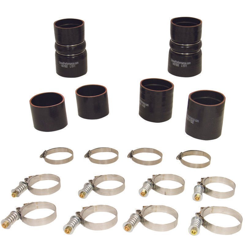 BD Diesel Intercooler Hose & Clamp Kit - 1999-2003 Ford 7.3L PowerStroke - Crew Original