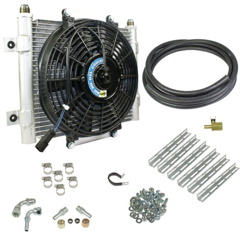 BD Diesel Xtruded Trans Oil Cooler - 1/2 inch Cooler Lines - Crew Original