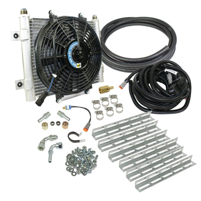 BD Diesel Xtruded Trans Oil Cooler - 5/8 inch Cooler Lines - Crew Original