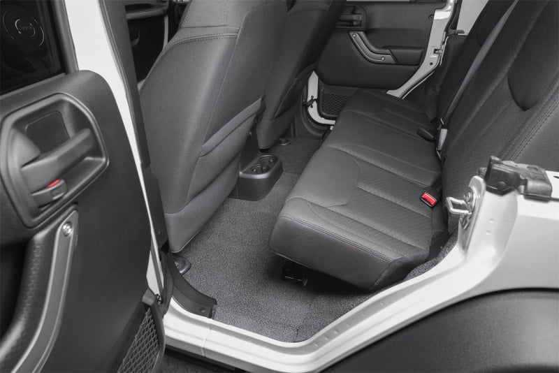 BedRug 07-16 Jeep JK Unlimited 4Dr Front 4pc BedTred Floor Kit (Incl Heat Shields) - Crew Original
