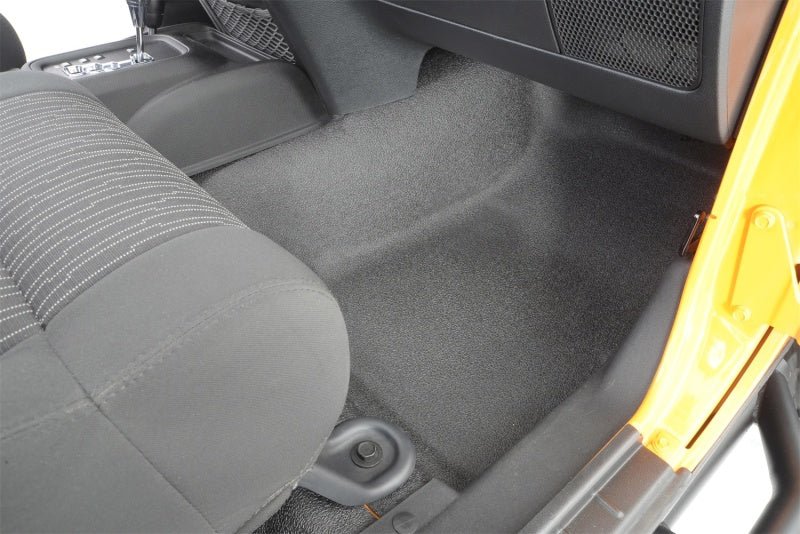 BedRug 07-16 Jeep JK Unlimited 4Dr Front 4pc BedTred Floor Kit (Incl Heat Shields) - Crew Original