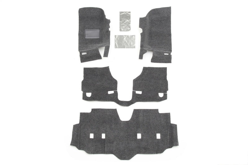 BedRug 07-16 Jeep JK Unlimited 4Dr Front 4pc Floor Kit (Incl Heat Shields) - Crew Original